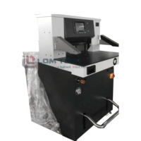 Coupe-papier automatique compact à moteur Schneider contrôlé par PLC, machine de découpe d'étiquettes fiscales, de cartes postales et de cartes de visite professionnelle