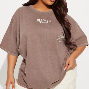 Women's Oversized <b>Short</b> Sleeve T Shirts Loose Fit Cotton Polyester T-Shirt Womens Over Size Sports Tee Shirts <b>Ladies</b> Breathable - Product Image 5
