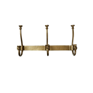 Perchero de pared rústico de madera al por mayor con ganchos decorativos de metal antiguo con forma de cola de ballena, temática marina, para toallas y llaves - Product Image 2