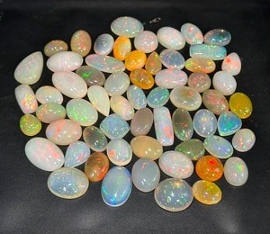 โอปอลเอธิโอเปียธรรมชาติทรงหลังเบี้ยสำหรับทำเครื่องประดับ โอปอลเอธิโอเปียคุณภาพสูงขายส่ง โอปอลเม็ดหลวม - Product Image 2