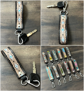 พวงกุญแจหนังวัวพร้อมเครื่องมือสำหรับเป็นของขวัญพวงกุญแจรถสุดหรูสำหรับทุกเพศ - Product Image 3