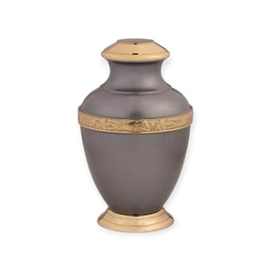 Urna Funeraria Antigua de Color Marrón, Tamaño Completo, con Banda Tejida con Patrón Celta para un Tributo Conmemorativo Tradicional - Product Image 4