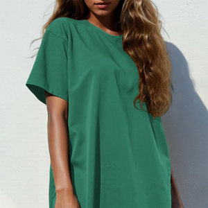 เสื้อยืดผู้หญิงสไตล์วินเทจ แขนสั้น พิมพ์ลายได้ตามต้องการ เนื้อผ้าบางเบา สไตล์สตรีทแวร์ ล้างสีแบบวินเทจ - Product Image 5