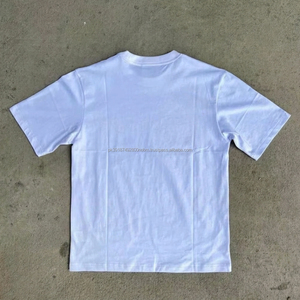 ฟรีเยอร์มายด์เสื้อยืดแขนสั้นสีขาวพิมพ์ลายการ์ตูนผู้ชายสไตล์สตรีทคอวีทรงปกติผ้าฝ้ายเจอร์ซีย์ - Product Image 4