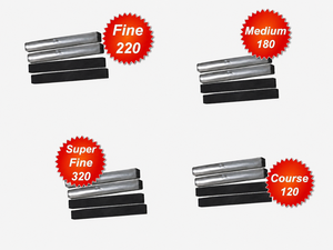4x Pierres à affûter pour machine à affûter de 45-65 mm (grossier/moyen/fin/super fin) - Modèle d'origine Delhi 154676427344 - Product Image 1