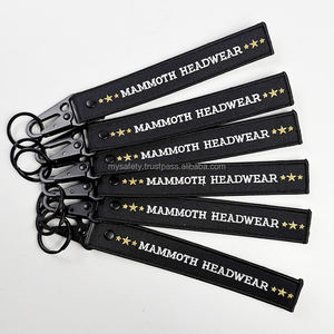 3 Custom Gold Embroidery Keychain Tag Personalized Anime Motorcycle Airline Embroidery Key Ring Hoop Fabric Embroidered Keychain - Product Image 6