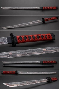 Espada Katana de Cobre Damasco Hecha a Mano |   Cuchilla de samurái japonesa de espiga completa |   Regalo para coleccionistas, hoja de cobre forjada a mano, regalo para él - Product Image 6