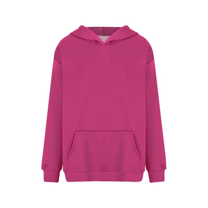 เสื้อสเวตเชิ้ตมีฮู้ดขนาดใหญ่สำหรับผู้หญิง สีพื้น แขนปกติ ผ้าฝ้ายถัก ระบายอากาศได้ดี เหมาะสำหรับใส่ในฤดูใบไม้ร่วง มีกระเป๋า - Product Image 2