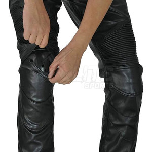 Pantalon de moto en cuir de qualité supérieure, confortable, respirant et durable, avec design de sécurité et finition soignée, pour la vente en gros. - Product Image 5