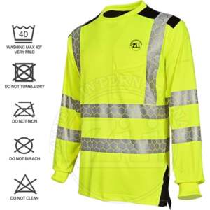 เสื้อแจ็คเก็ตทำงานฤดูหนาวแบบมีฮู้ดบุขนแกะ สะท้อนแสงหนาพิเศษ พร้อมไฟ LED  มองเห็นได้ชัดเจน มาตรฐาน ANSI Class 1 EN ISO 20471 - Product Image 3