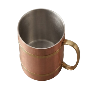 Mug en cuivre, verre à boire en métal de taille moyenne, très vendu, pour glace pilée, usage quotidien, tasse Julep pour la maison - Product Image 3