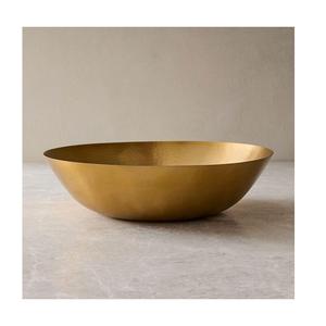 Stainless steel <b>Metal</b> <b>Bowl</b> Gold Ivory Color Salad Soup fruits handmade <b>bowl</b> - Product Image 2