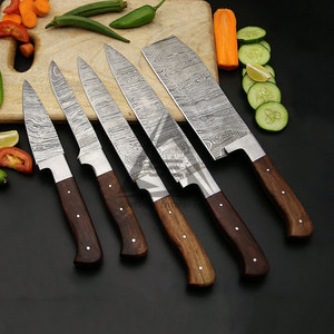 Best Selling in Stock Handmade 67-Layer Damascus Steel Chef <b>Knives</b> <b>Set</b> Pakistan Made Heavy Duty Wood Handles Right-Handed - Product Image 3