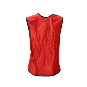 Red Sleeveless Mesh <b>Training</b> <b>Bib</b> Vest Unisex Adult Breathable Sport Jersey All Seasons Regular Fit - Product Image 4