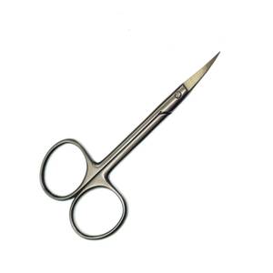 Ciseaux à cuticules en acier inoxydable pour droitiers, lame droite, pointe acérée, manche rond, outil de manucure durable pour adultes - Product Image 2