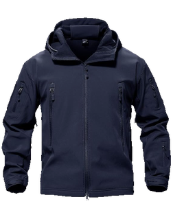 Men's Tactical Softshell <b>Jacket</b> Waterproof Windproof <b>Fleece</b> <b>Lined</b> Winter Hooded Hiking Ski Outdoor <b>Jacket</b> Multi-Pocket OEM ODM - Product Image 2