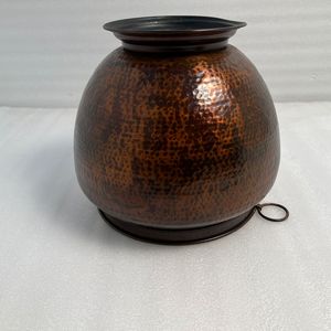 Jardinière décorative en fer avec finition cuivre antique, idéale pour balcon, jardin, terrasse, espaces intérieurs et décoration intérieure élégante - Product Image 5