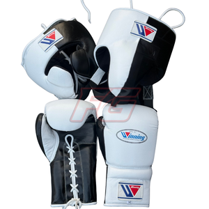 Professional Winning Boxing Set MMA <b>Gloves</b> Cowhide Leather Lace-Up Customizable Quick Dry Breathable Training Sparring ODM OEM - Product Image 2