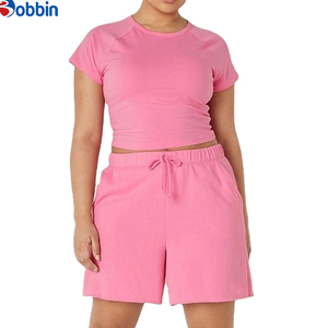 Conjunto Deportivo de Verano Estilo Hip Hop para Mujer, Ecológico, de Secado Rápido, Transpirable, con Franjas Laterales, Camiseta Corta Casual hasta la Rodilla, Estilo Vintage - Product Image 1