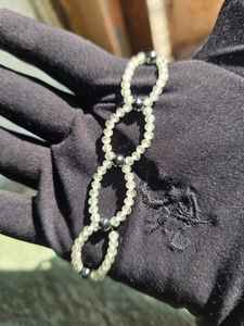 กำไลข้อมือเพชรโมอิสซาไนต์ทรงกลมสีดำ 5 มม. และสีขาว 3 มม. สวยงาม สามารถปรับขนาดได้ และเครื่องประดับเพชรอื่นๆ - Product Image 5