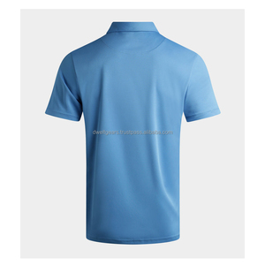 T-shirt personnalisé à col rond pour hommes, mélange de coton respirant, léger, mode d'été - Product Image 2