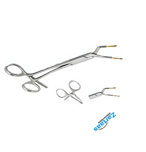 Pinza manual de acero inoxidable de alta calidad con agarre cerámico, 14.5 cm, TC, para sujeción de coronas radiales, con mandíbula de diamante - Product Image 4
