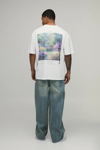oversized streetwear <b>tshirt</b> men boxy fit drop shoulder loose fit heavy cotton <b>tshirt</b> bulk wholesale supplier - Product Image 2