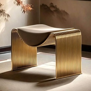 Taburete de Acero Inoxidable Único para Restaurante, Cafetería, Apartamento, Dormitorio, Área de Espera, Muebles Comerciales, Tamaño Personalizado - Product Image 1