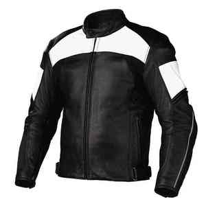 High Quality Genuine <b>Leather</b> Waterproof Breathable Reversible Motorcycle <b>Jackets</b> with Customized Colors Logo and Size Men's - Product Image 1