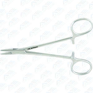 Fórceps de sujeción de aguja de sutura de ortodoncia médica, soporte de aguja Halsey de 133 Mm, mordazas lisas de 5,25 pulgadas, cirugía Dental - Product Image 6