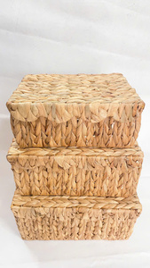 Water Hyacinth <b>Storage</b> Basket, Handmade Woven Organizer for Nursery <b>Toys</b>, Baby Clothes, <b>Books</b>, Blankets <b>and</b> Home Decoration Uses - Product Image 5