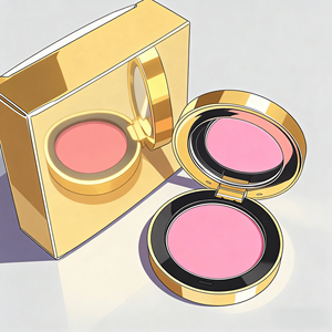 The factory sells popular, high-quality, finely textured, richly colored and portable <b>blush</b> cosmetics. - Product Image 5