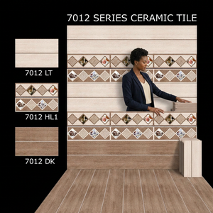 Azulejos de Pared de Cerámica con Acabado Brillante y Diseño Floral para Cocina y Baño, 250x375mm - Product Image 4