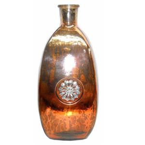 Venta al por mayor de vidrio decorativo para el hogar color bronce florero maceta transparente para sala de estar y florero Decoración de mesa bolso jarrones de vidrio - Product Image 4