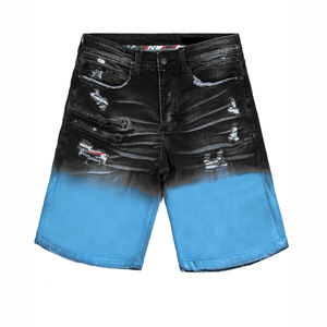 Pantalones Cortos de Mezclilla para Hombre, Estilo Casual de Verano, Moda Urbana, Algodón Lavado, Corte Relajado, Proveedor Mayorista de Ropa - Product Image 1