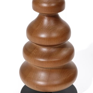 Ensemble de 2 bougeoirs élégants en bouleau, métal et bois, avec possibilité de personnalisation. - Product Image 3