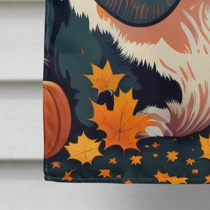 ธงผ้าโพลีเอสเตอร์ลายสุนัขพันธุ์บาสเซ็ตหลากสีขนาดใหญ่สำหรับแขวนติดผนังสำหรับระเบียงบ้านใบไม้ร่วง - Product Image 4