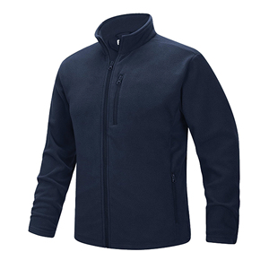 Chaqueta de Forro Polar Gris Oscuro para Hombre, con Cierre Completo, Cuello Alto, de Alta Calidad, para Uso Diario, Transpirable, Tejida, Fabricada por un Fabricante de Ropa Exterior - Product Image 3
