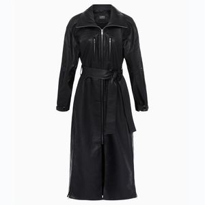 Abrigo Largo de Cuero para Hombre con Tela de Alta Calidad para un Estilo y Comodidad Durante Todo el Año - Product Image 3