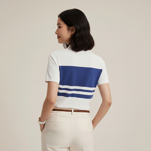 Chemise d'été décontractée pour femme, personnalisable, écologique, à manches courtes, séchage rapide, respirante, en toile, confortable, streetwear, avec appliques - Product Image 3