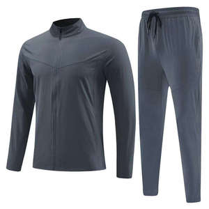 Vêtements de sport pour hommes en polyester/coton personnalisés avec logo, coupe-vent d'automne, fermeture éclair, capuche, jogging, sweat-shirt - Product Image 1