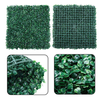 Mur végétal artificiel en plastique, tapis de gazon synthétique, panneaux de verdure artificielle, tapis de haie pour la décoration murale, de clôture et de paysage