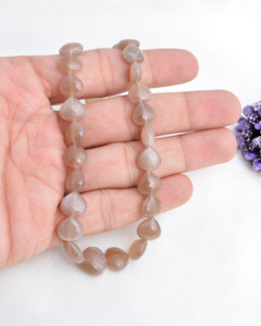 มูนสโตนช็อกโกแลตธรรมชาติทรงหยดน้ำรูปหัวใจ เหมาะสำหรับทำเครื่องประดับอัญมณีชั้นดี สร้อยคอ - Product Image 5