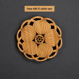 Bamboo <b>Coaster</b> handmade bamboo and shell inlay material for beverage <b>coaster</b> table decor Vietnam supplier - Product Image 4