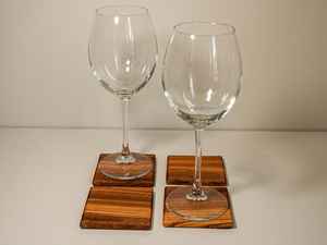 Posavasos Cuadrados de Madera Ecológicos, Lavables, Clásicos y Duraderos, Juego de 6 Piezas, para Teteras, Mesa de Comedor, Sala de Estar, Universal - Product Image 2