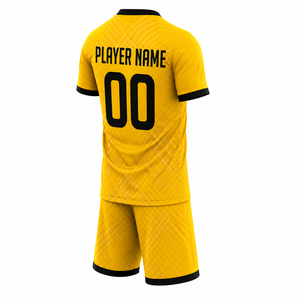 ชุดฟุตบอลโพลีเอสเตอร์ 100% เสื้อฟุตบอลสั่งทำพิเศษ ระบายอากาศได้ดี เสื้อเจอร์ซีย์แบบยูนิเซ็กซ์ เทคนิคการพิมพ์แบบซับลิเมชั่น เสื้อยืดสไตล์โลโก้แบบคอกลม - Product Image 5