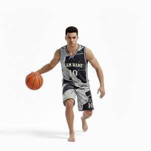 Tenues de basketball personnalisées à faible MOQ – Ensemble de vêtements de sport pour équipes – Uniforme de basketball respirant – Meilleures ventes - Product Image 4