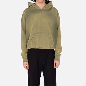 Fabricante de Sudaderas con Capucha, MOQ Bajo, Personalizadas, Estilo Vintage Desteñido al Sol, Lavado Ácido, 500 Gsm, Sudadera con Capucha Lavada al Ácido 2026 - Product Image 1