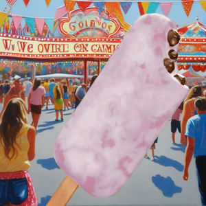 Helado dulce certificado Halal Vegan Taro Bubble Soft Serve Ice Cream Bar - Product Image 1