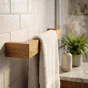 Luxury Hardwood <b>Wall</b> <b>Hook</b> for towel Organizer Custom Wooden Hanger for Hotels Homes Apartments and Retail Spaces - Product Image 6